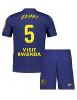 Atletico Madrid Johnny Cardoso #5 Vieraspaita Lasten 2025-26 Lyhythihainen (+ shortsit)